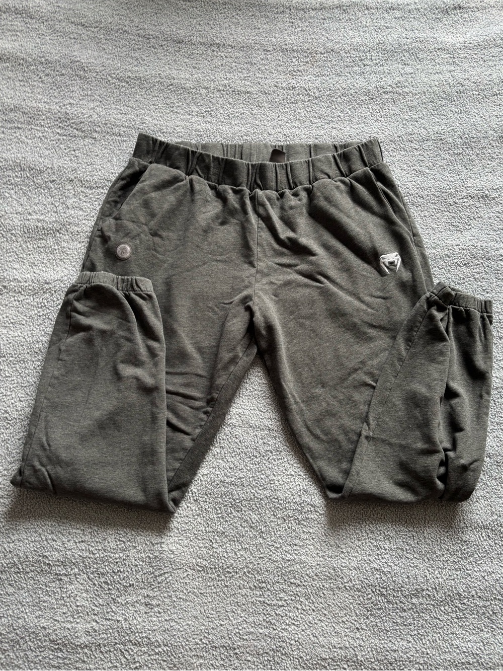 Venum Men’s Grey Jogger Sweatpants with Elastic Waistband